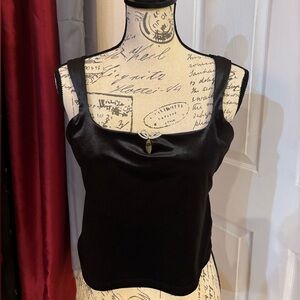 Wild Fable Black Velvet crop tank Top